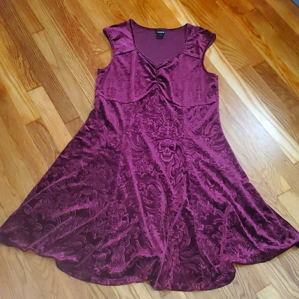 Torrid maroon/deep purple dress